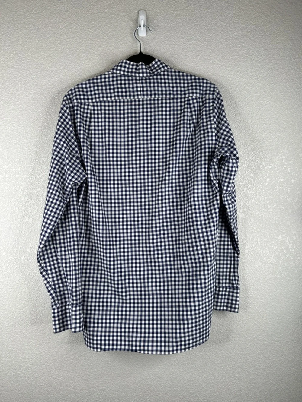 J. Crew Men's Ludlow‎ Blue & White Check Long Sleeve Classic Button Down Shirt
